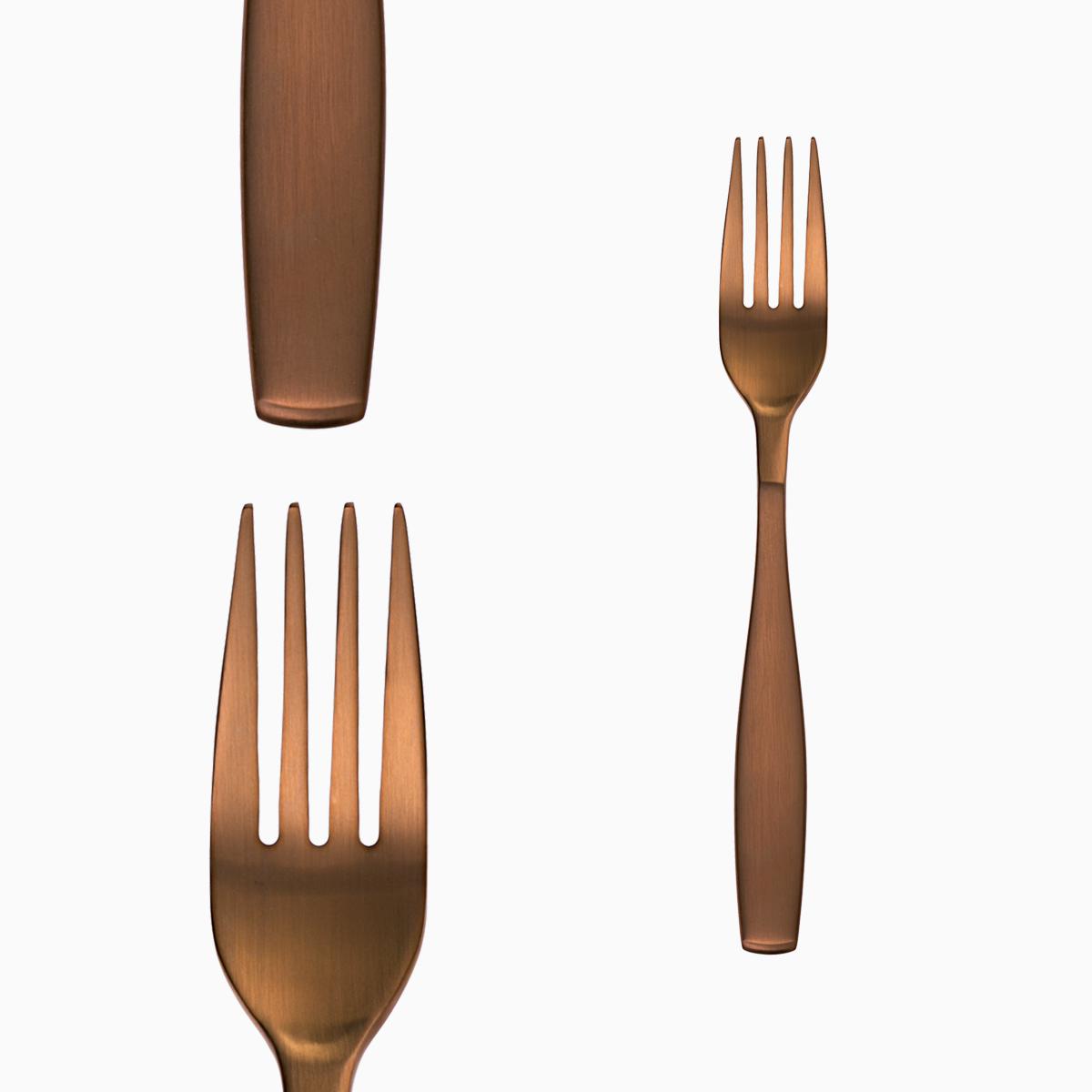 Table Fork - Gaya Copper All Satin