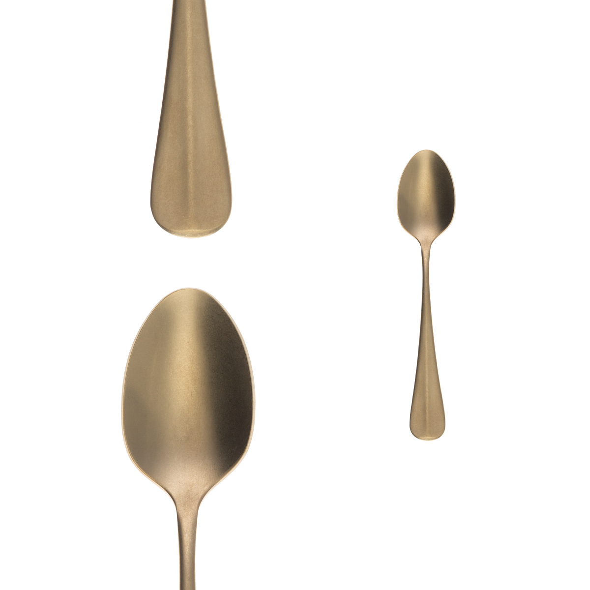 Mocca spoon Baguette Vintage PVD Champagne Stone Wash